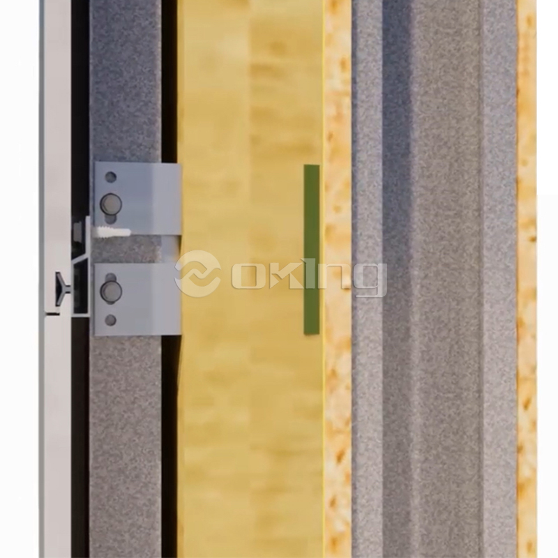 Clip-bouclier en aluminium pour panneaux de ciment en fibre